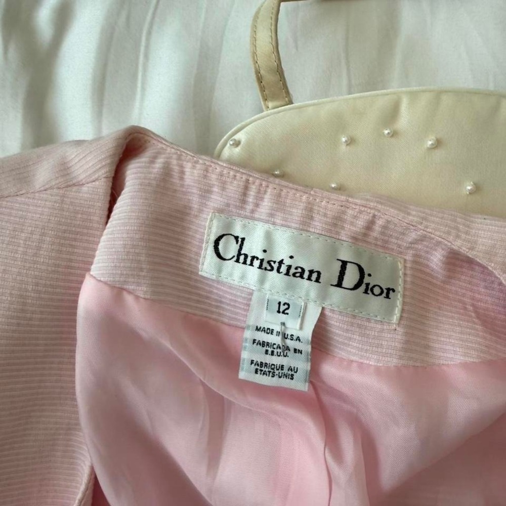 NWT Vintage 1996 Christian Dior Neiman Marcus Pink Blazer — Size 12 - Picture 6 of 8